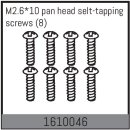 M2.6*10 pan head selt-tapping screws (8 Pcs.)