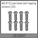 M2.6*12 pan head selt-tapping screws (10 Pcs.)