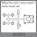 Wheel hex nuts / servo mount / motor mount set