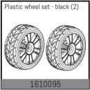 Plastic wheel set - black (2 Pcs.)