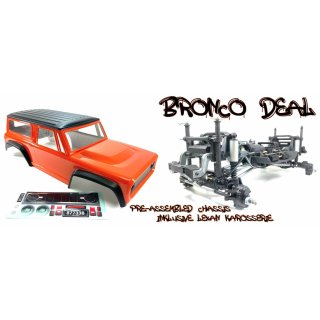 1:10 EP Crawler CR3.4 Pre-assembled Chassis inkl. Bronco Style Body Orange AMEWI 12014-Orange