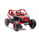 Kinder Elektroauto Doppelsitzer Buggy CAN-AM Maverick UTV 2x240 Watt Motoren Kinderfahrzeug rot