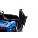 Kinderfahrzeug Kinderauto Lamborghini Aventador XXL A8803 Blau Doppelsitzer 24 Volt, 200 Watt, 176 cm XXL