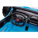 Kinderfahrzeug Kinderauto elektrisch Kinder-Quad Buggy JS3168 Blau, 24 Volt, Doppelsitzer, Leder, EVA, MP3, 148 cm XXL