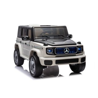 Kinderfahrzeug - Elektro Auto "Mercedes EQG AMG" - Lizenziert - 12V9AH Akku, 4 Motoren 2.4Ghz Fernsteuerung, MP3 Ledersitz EVA