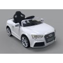 Kinderfahrzeug - Elektro Auto "Audi RS5" - lizenziert - 12V7AH Akku und 2 Motoren- 2,4Ghz ferngesteuert, mit MP3- weiss