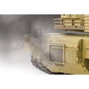 RC Panzer "M1A2 Abrams" 1:16 Heng Long -Rauch & Sound + Metallgetriebe und 2,4 Ghz V7.0